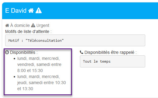 Compte en ligne rendez-vous patient